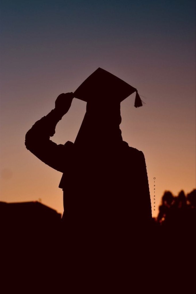 Graduate looking toward the future